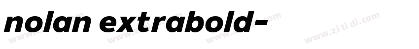 nolan extrabold字体转换